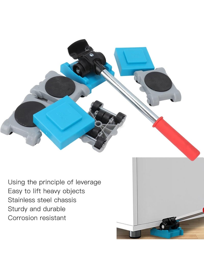 ALLTEC 8pcs Furniture Mover, Easy Moving 360 Degree Rotation Wheels Furniture Slides Kit for Heavy Loads Furniture - Image 5