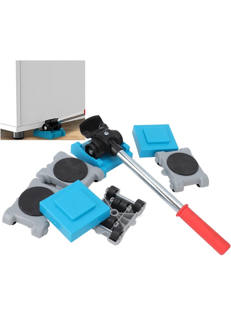 ALLTEC 8pcs Furniture Mover, Easy Moving 360 Degree Rotation Wheels Furniture Slides Kit for Heavy Loads Furniture - Image 1