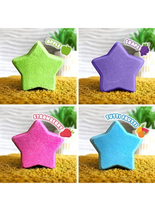 Zimpli Kids STAR BAFF BOMBZ Value Pack, 420 g, 12 Star-Shaped Fizzing Bath Bombs, Colour Changing Bath Time Fun, Skin Safe, Drain Safe, Easy Clean, Stain Free, UK Made - Image 3