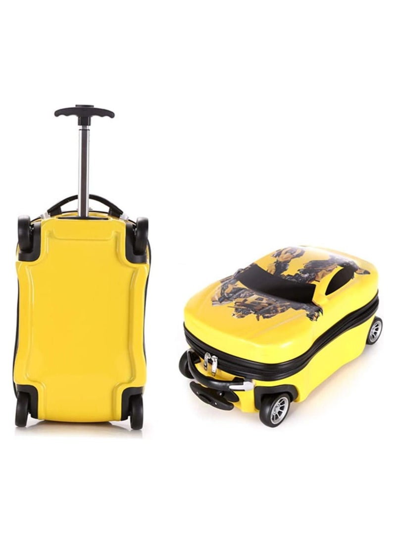 Generic - Kid's Trolley Luggage Car Bag, Suitcase for Children for School and travel Trolley on wheels Boarding Bag. - Image 1