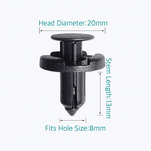 Lantee 20Pcs 11296-AG000 Bumper & Radiator Support Retainer Push Clips Fit for Nissan Altima Titan Versa Murano & Fit for Infiniti FX35 FX37 FX45 FX50 M35 M35h M37 M45 M56 - Image 2