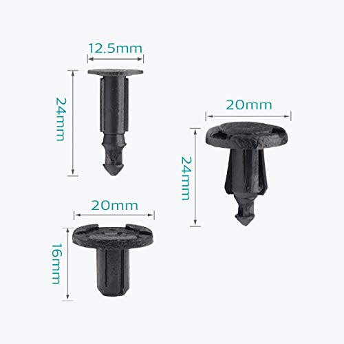 Lantee 20Pcs 11296-AG000 Bumper & Radiator Support Retainer Push Clips Fit for Nissan Altima Titan Versa Murano & Fit for Infiniti FX35 FX37 FX45 FX50 M35 M35h M37 M45 M56 - Image 3