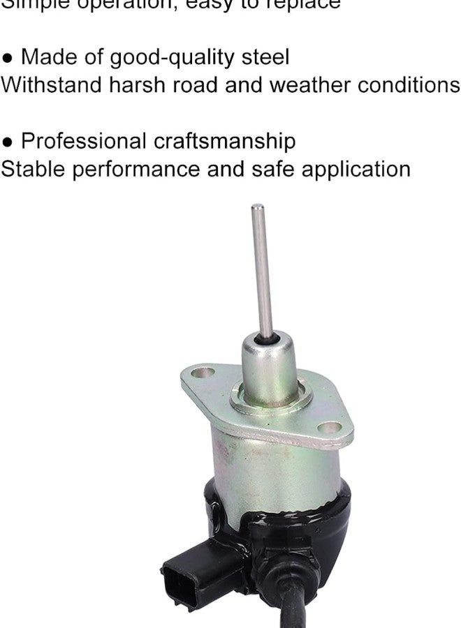 klarako Fuel Shut Off Solenoid Valve Excavator Engine Stop Electric Flameout Accessory 12V TOSD?03?047 - Image 3