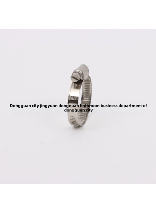 Generic - Jingyuan German Half/all-steel Throat Hoop Gas Pipe Water Pipe German Half-steel Clamp All-steel Widening Throat Hoop Hose Clamp-Specifications And Models:All-steel Widening 80-100 - Image 1