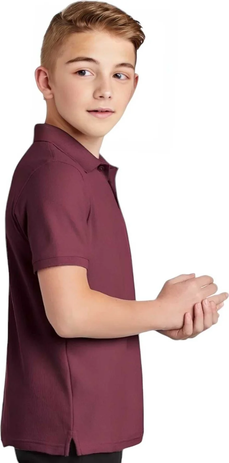 Tezzgelsin 3-Piece Boys Cotton Polo Collar T-Shirt Daily and School Uniform School T-Shirt