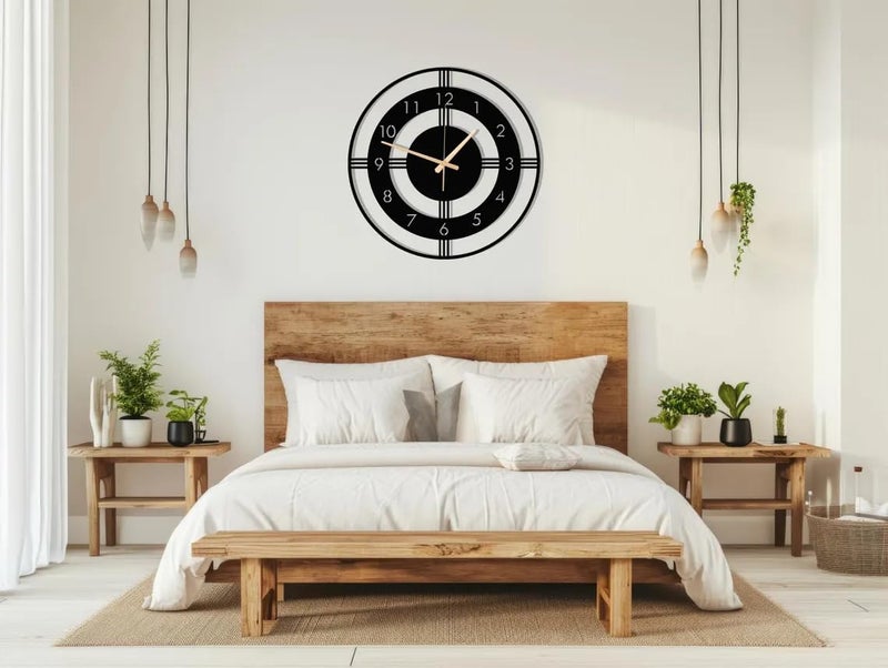 AVVIC MART Stylish Metal Analog Wall Clock for Living Room, Bedroom, Office, Kitchen, Home and Hall | Antique Fancy Big Size Modern Wall Watch for Home Decor (DA-184, 50CM) - Image 2