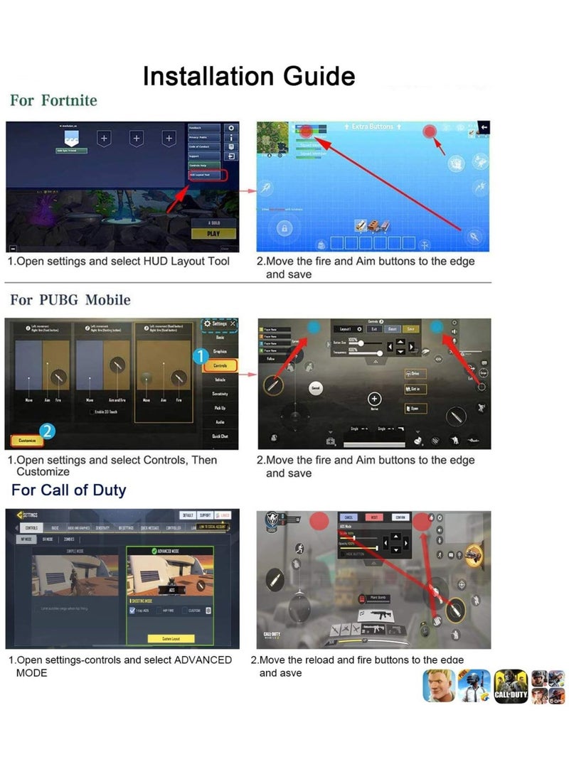 ELTRAZONE PUBG Mobile Controller - 25 Shots Per Second | Mobile Gaming Controller for PUBG, Fortnite, COD | Precision Gaming Joysticks & Grip for Android & iOS Phones | Ultimate Control for Mobile Gamers - Image 3