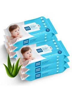 Mee Mee Soft Gentle Baby Wet Wipes (72 Wipes) Pack of 6 | Infused with Aloe Vera and Vitamin E | Paraben & Sulfate Free | Cleansing Wipes | Wipes Combo for Babies - pzsku/Z64B3EA7DE7434D32BEB3Z/45/_/1738305547/61a85c34-c458-45e1-a199-82eef314b264