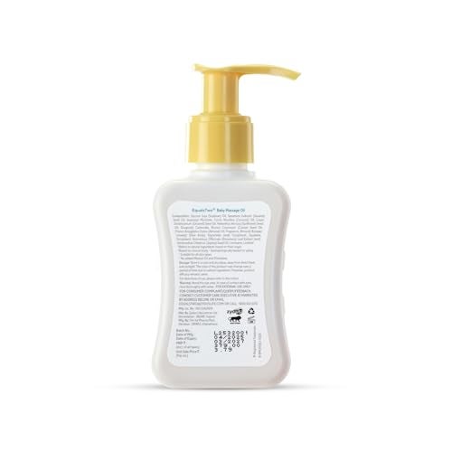 EQUALSTWO by Zydus Nourishing Baby Massage Oil 100ml, 100% Natural Non-Greasy Moisturizing Baby Oil for New Born, Strengthen Muscles & Bones, All Skin Types, Hypoallergenic, Dermatologically Tested, (Pack 1) - Image 2