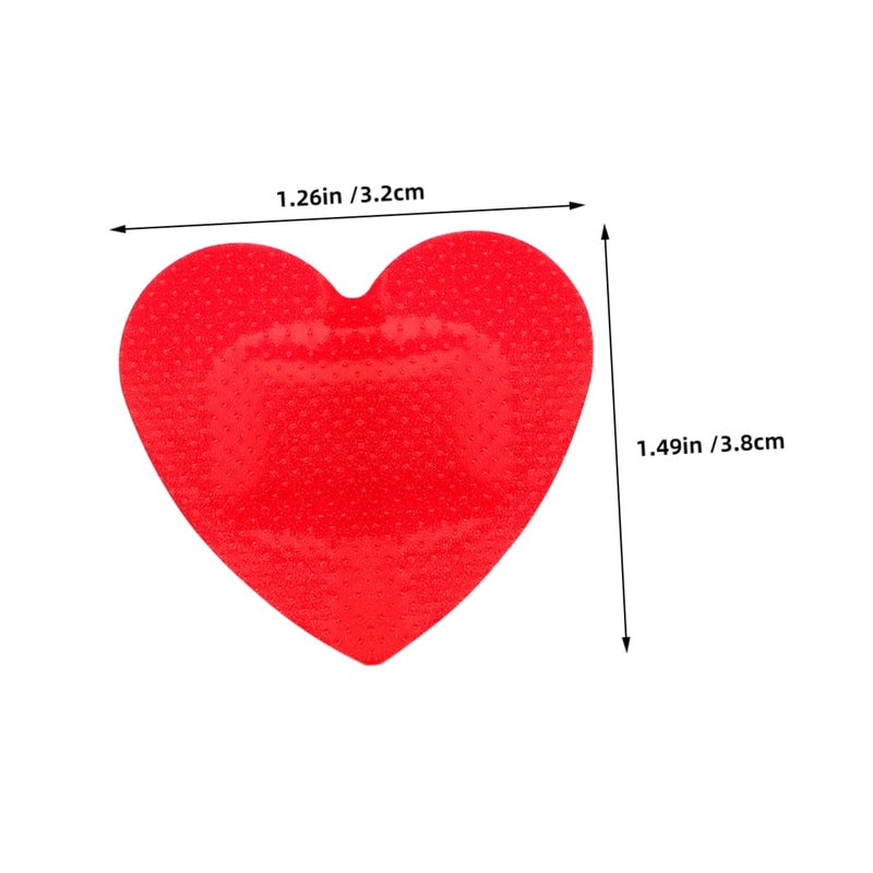 Heart Shaped Bandages 20pcs Red Breathable Plasters For Minor Cuts Scrapes - Image 3