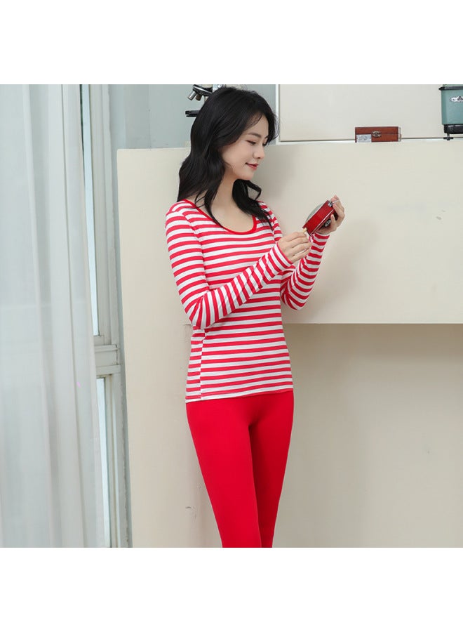 Autumn Clothes Long Pants Suit Women's Cotton Cotton Sweater Student Girl Slim Thin New Thermal Underwear Women's