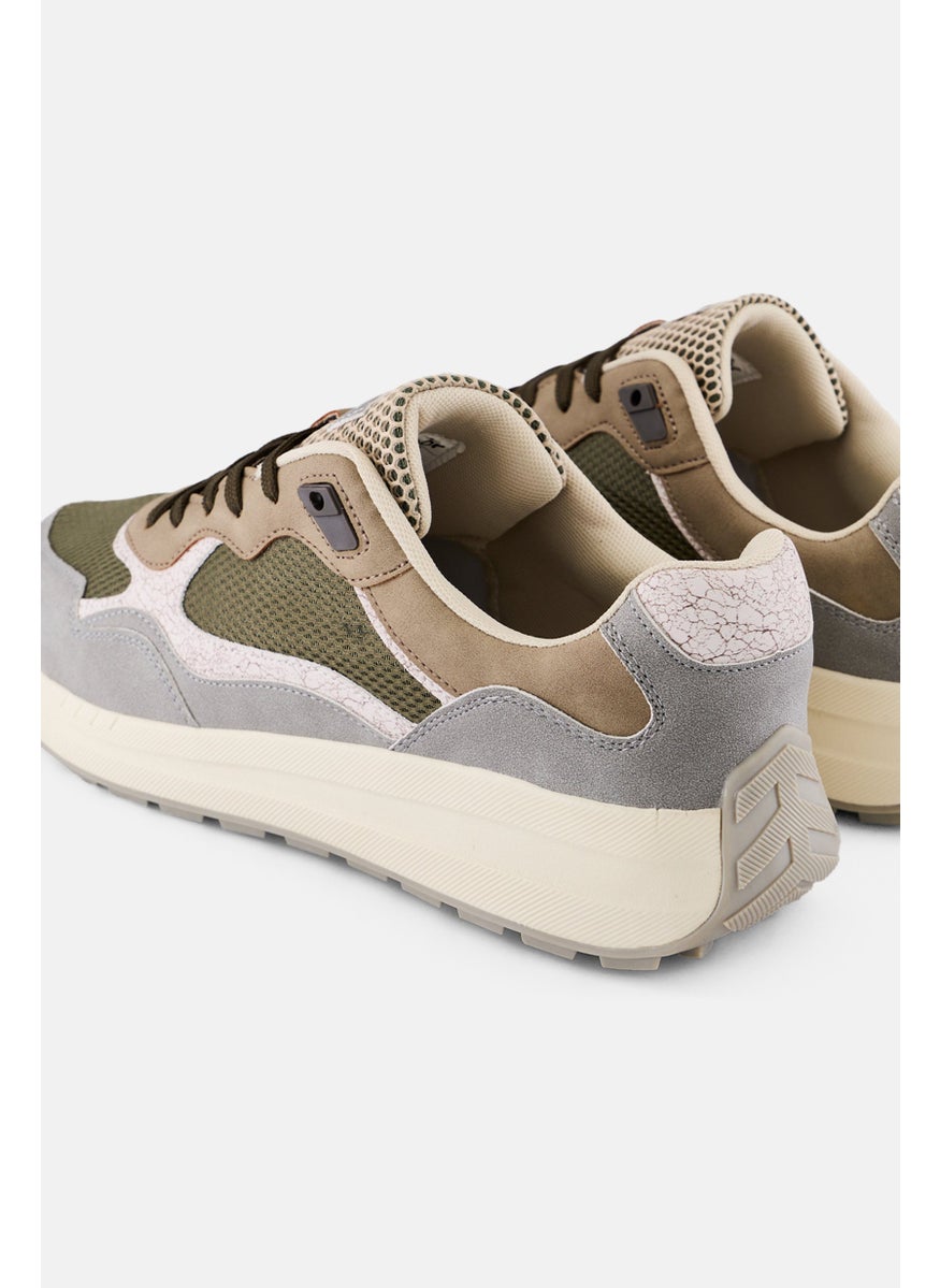 Algspar Men Lace Up Sneaker Shoes, Multicolor  - Image 4