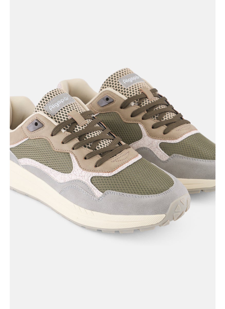 Algspar Men Lace Up Sneaker Shoes, Multicolor  - Image 2