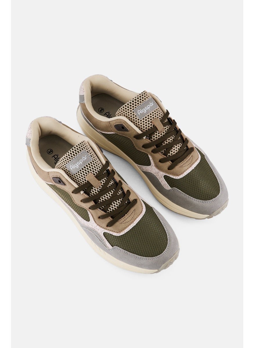 Algspar Men Lace Up Sneaker Shoes, Multicolor  - Image 3