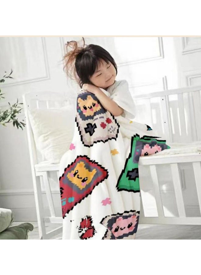 general Baby and children's cartoon flannel thin blanket (warm and comfortable, suitable for sleep, game use) 70cm*100cm - Image 2