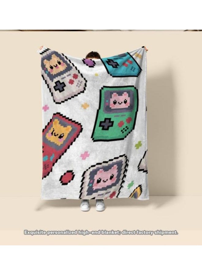 general Baby and children's cartoon flannel thin blanket (warm and comfortable, suitable for sleep, game use) 70cm*100cm - Image 1