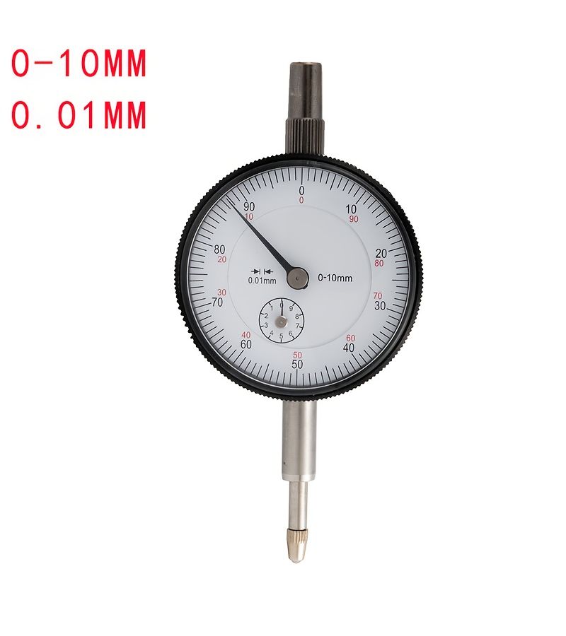 Large Universal Silvery Rod 10mm Dial Gauge 0 01mm Accuracy Magnetic Stand - Image 3