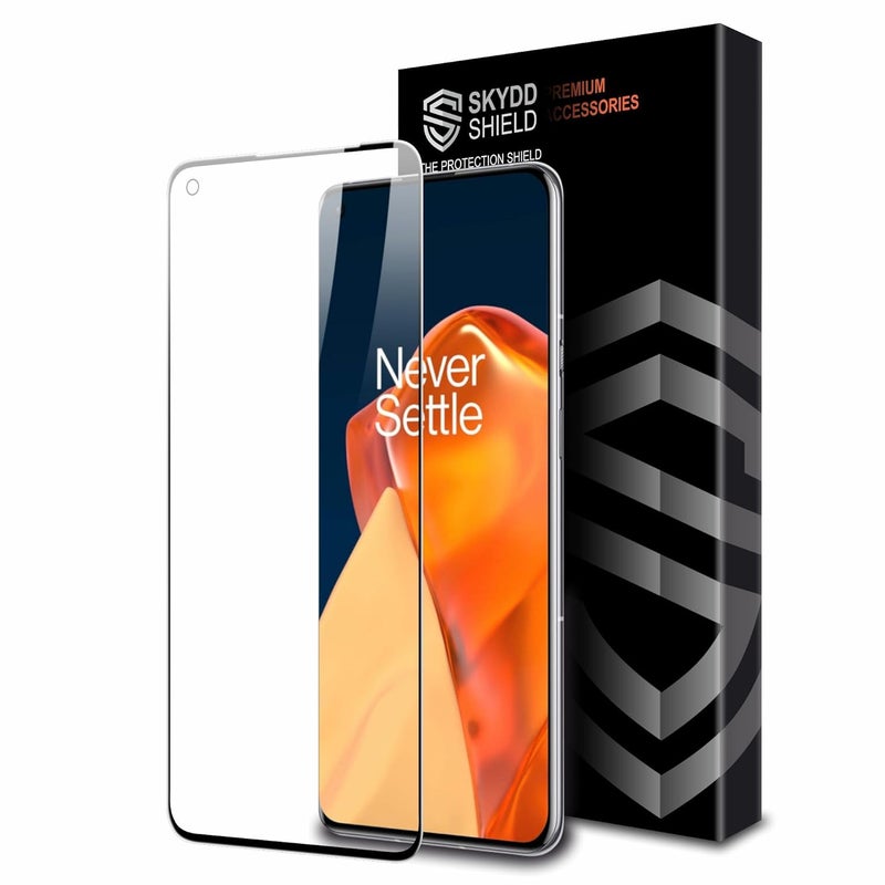 Skyddshield Military-Grade Gorilla Tempered Glass For OnePlus 9R (6.55 Inch) With Installation Kit | Edge to Edge Coverage | Black - Image 1
