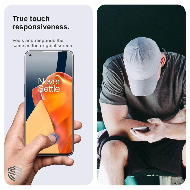 Skyddshield Military-Grade Gorilla Tempered Glass For OnePlus 9R (6.55 Inch) With Installation Kit | Edge to Edge Coverage | Black - Image 4