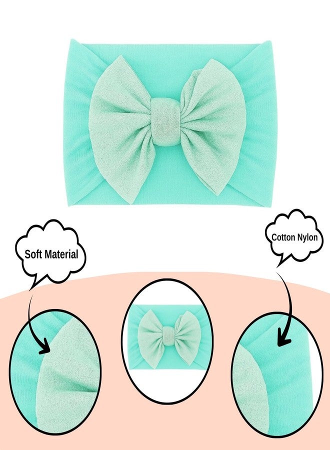 ANNACREATIONS ANNA CREATIONS 2 Pcs Baby Headbands with Bow and Flower Design, Soft Stretchy Hair Bands for Newborn Infant Toddler Girls, Comfortable and Stylish Hair Accessories for Photoshoot and Party - Image 3