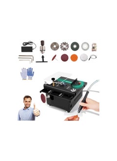 Generic Mini Multi-functional Table Saw, 100 W Portable Mini Table Saw, 7 Speed Adjustable, Small Hobby Liftable Table Saw for Miniature Wood Craft Cutting (D)  - Image 1