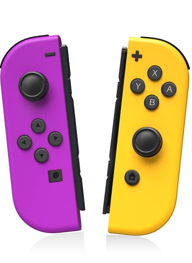 Generic Wireless Joy-Con Controllers for Nintendo Switch, L/R Replacement Compatible with Switch/Lite/OLED, Joystick with Wake-up, Screenshot, and Dual Vibration (Yellow)  - Image 1