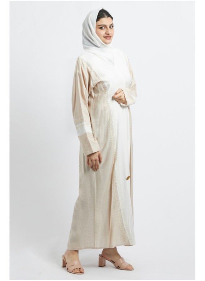 Evva Evva Luxury Saudi Abaya for Women – Elegant Open Front Modest Wear in Premium Fabric – Ideal for Ramadan, Eid, and Everyday Elegance  - Image 1
