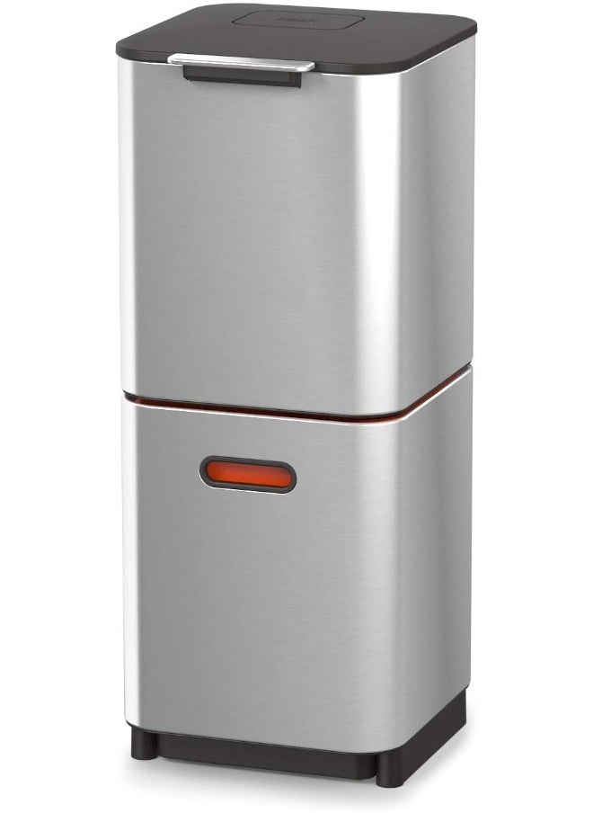 Joseph Joseph Joseph Joseph Intelligent Waste Totem Max Kitchen Trash Can and Recycle Bin Unit Compact: 40 Liter/10.6 Gallon  - Image 2