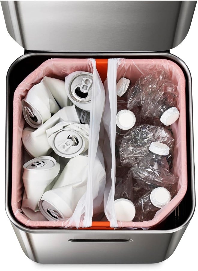 Joseph Joseph Joseph Joseph Intelligent Waste Totem Max Kitchen Trash Can and Recycle Bin Unit Compact: 40 Liter/10.6 Gallon  - Image 4