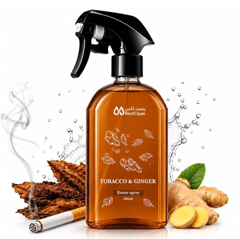 Bestclean Tobacco & Ginger Room Spray – Long Lasting Premium Fragrance For Home & Car - Image 1