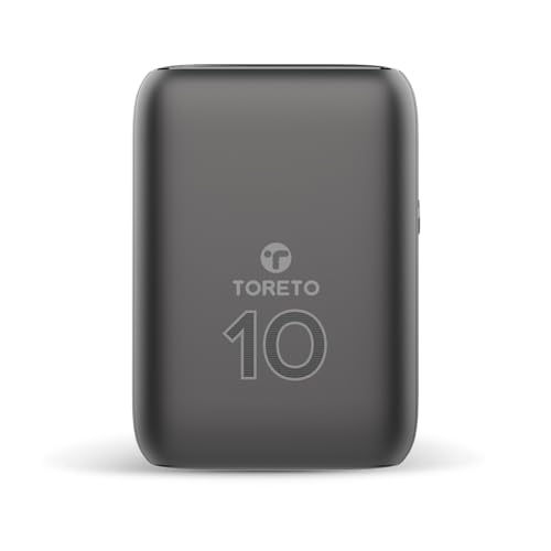 Toreto 10000mAh Powerbank, Pocket Size, Dual Output (USB -A +Type-C), 22.5W Type-C Ultra Fast Charging, Power Delivery, Quick Charge for iPhone, Android & Other Devices (Eon Nano, Black) - Image 1