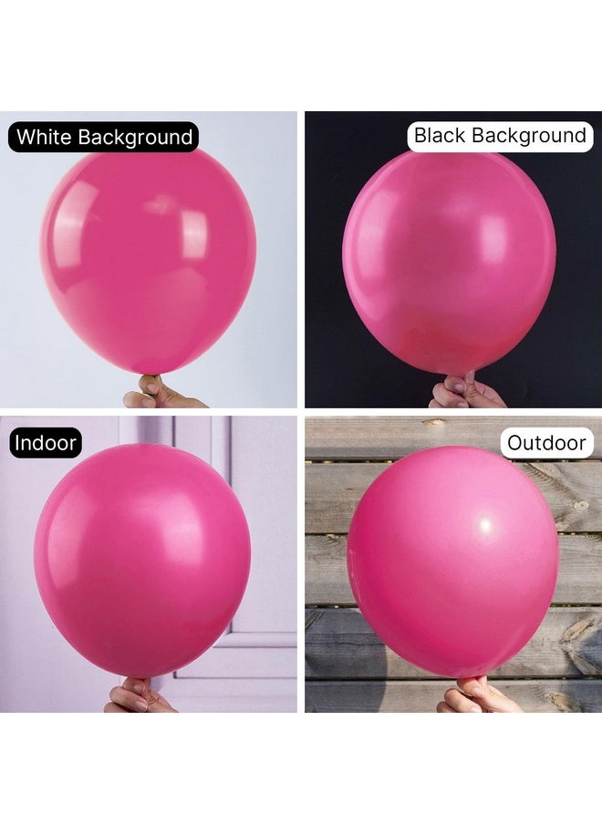 PartyWoo Magenta Balloons, 100 Pcs Hot Pink Balloons Different Sizes Pack Of 36 Inch 18 Inch 12 Inch 10 Inch 5 Inch Dark Pink Balloons For Balloon Garland Balloon Arch As Party Decorations, Pink-Y12  - Image 3