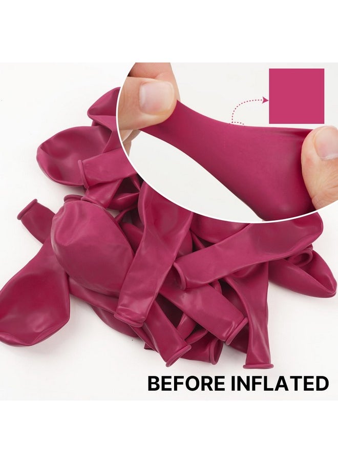 PartyWoo Magenta Balloons, 100 Pcs Hot Pink Balloons Different Sizes Pack Of 36 Inch 18 Inch 12 Inch 10 Inch 5 Inch Dark Pink Balloons For Balloon Garland Balloon Arch As Party Decorations, Pink-Y12  - Image 5
