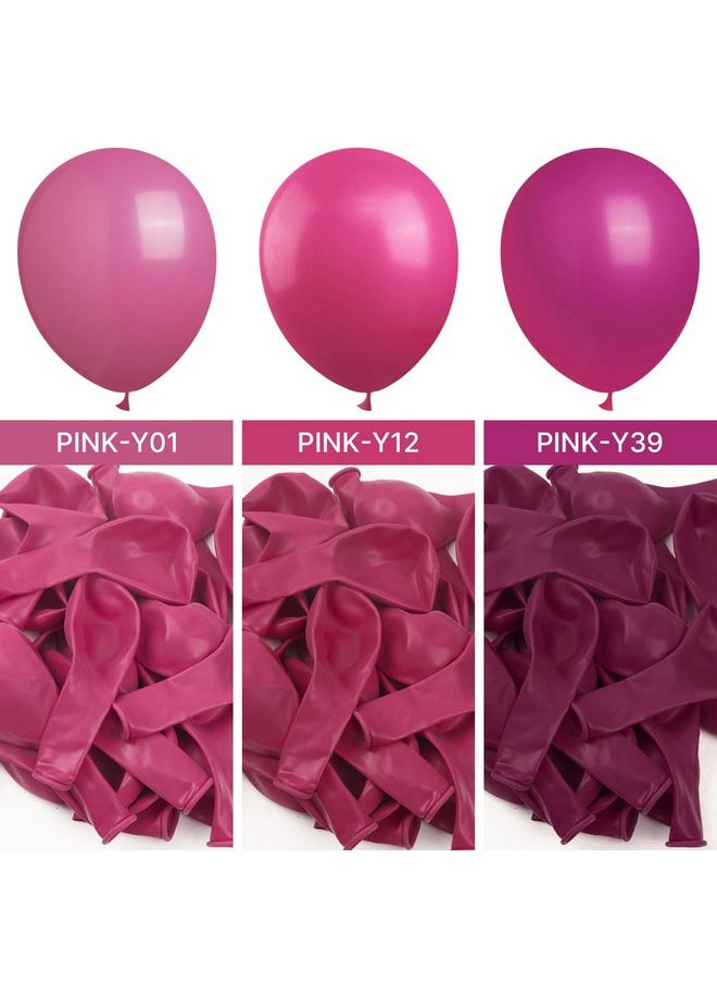 PartyWoo Magenta Balloons, 100 Pcs Hot Pink Balloons Different Sizes Pack Of 36 Inch 18 Inch 12 Inch 10 Inch 5 Inch Dark Pink Balloons For Balloon Garland Balloon Arch As Party Decorations, Pink-Y12  - Image 4