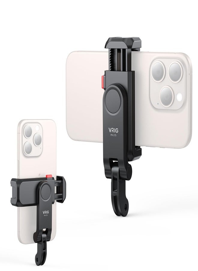 VRIG Phone Holder/Hot Shoe Mount Adapter Kit Compatible with Action Camera GoPro Hero 11 10 9 8 7 6 5, DJI OSMO Action/Action 2, iPhone13 Pro Max, Samsung, Attaching on DSLR Camera or Ring Light