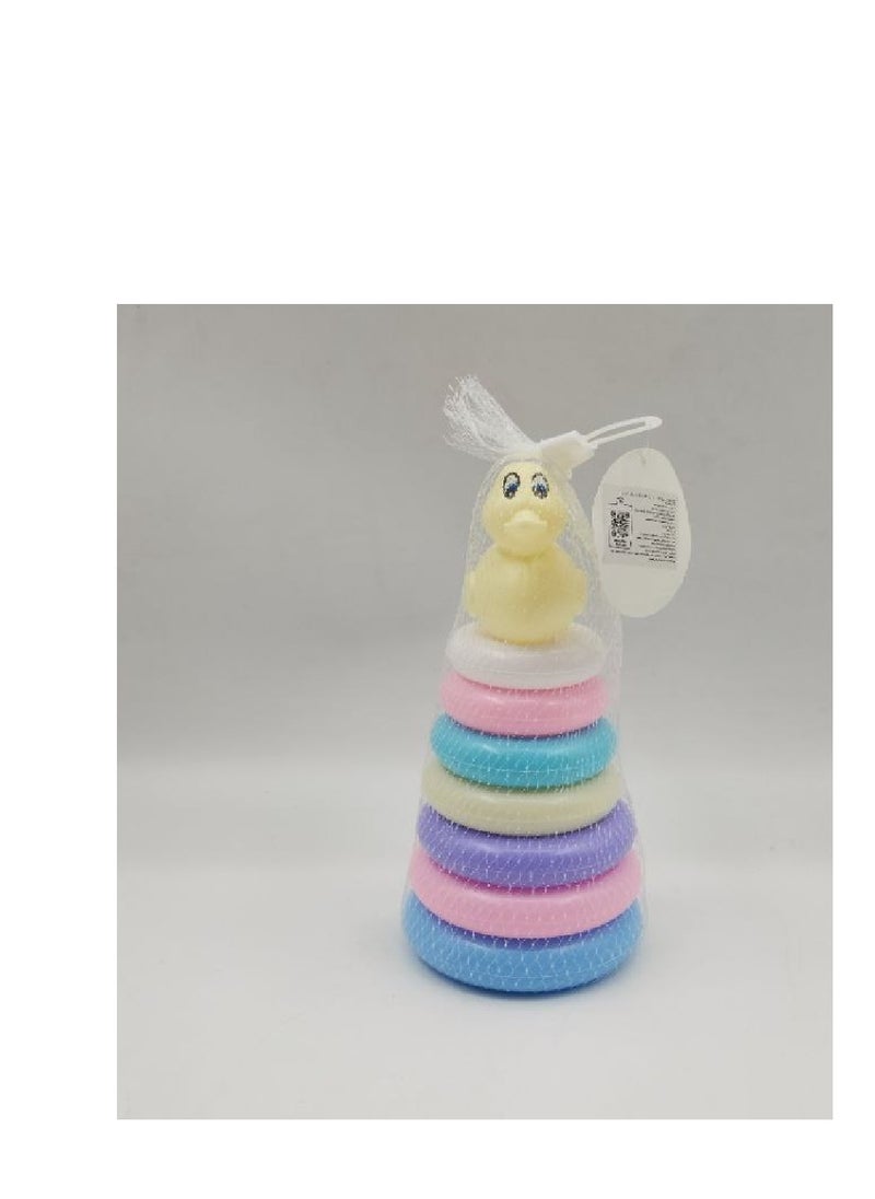 7 Plastic Ring Column With Duck Stacking And Arranging Game Rings For Children  - Image 3