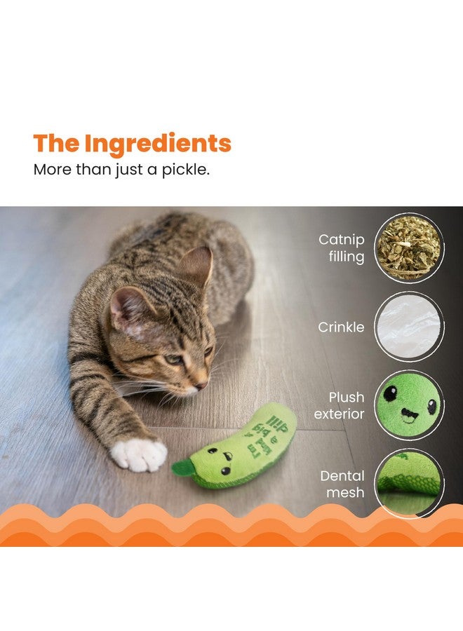 Catstages Crunchy Pickle Kicker Dental Catnip Cat Toy - Image 4