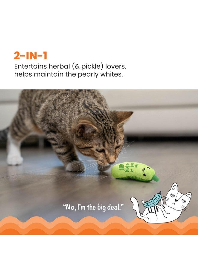 Catstages Crunchy Pickle Kicker Dental Catnip Cat Toy - Image 2