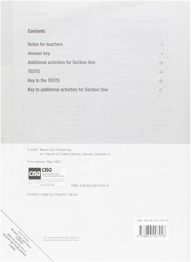 Fusion - a Reference and Practice Book in Vocabulary and Grammar: Answer Key and Tests  - Image 2