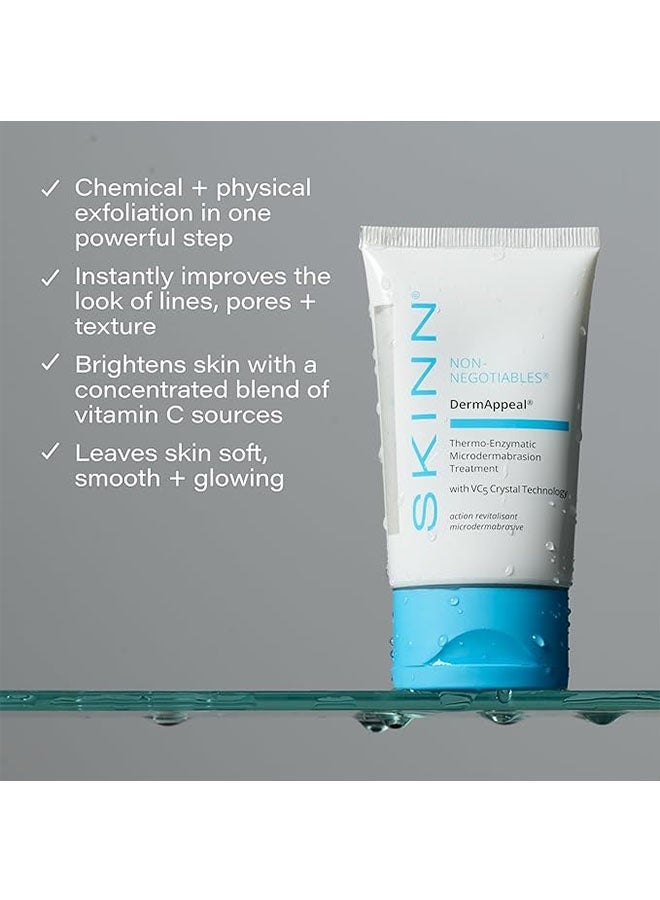 Skinn Skin Care Dermappeal Microdermabrasion Facial Scrub for Smoother and Brighter Skin, Exfoliating Facial Scrub, Removes Dead Skin and Smooths, Wrinkles and Fine Lines for Flawless and Glowing Skin - Image 3