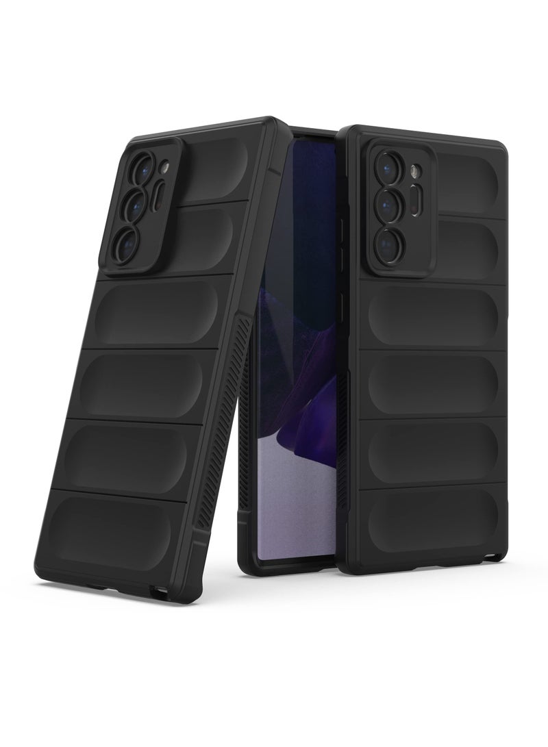 Phone case cover Magic Shield TPU + Silicone Shockproof Phone Case For Samsung Galaxy Note 20 Ultra (Black) - Image 3