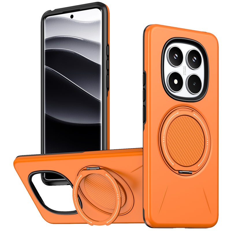 غطاء واقي بTPU + PC لـ Redmi Note 15 باللون أخضر مغناطيسي بوظيفة حامل من مادة TPU مع حماية من السقوط وحامل قائم مع مقاوم للصدمات مع مغناطيس قوي للاستخدام الشخصي للعائلة - Image 5