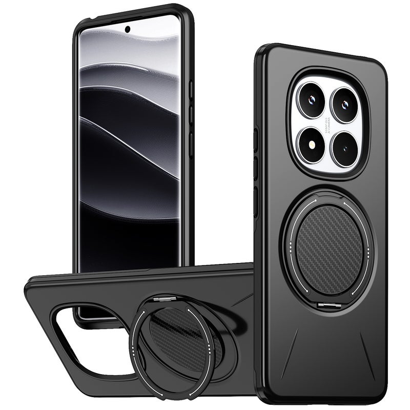 غطاء واقي بTPU + PC لـ Redmi Note 15 باللون أخضر مغناطيسي بوظيفة حامل من مادة TPU مع حماية من السقوط وحامل قائم مع مقاوم للصدمات مع مغناطيس قوي للاستخدام الشخصي للعائلة - Image 2
