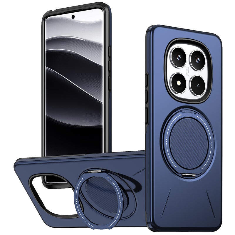 غطاء واقي بTPU + PC لـ Redmi Note 15 باللون أخضر مغناطيسي بوظيفة حامل من مادة TPU مع حماية من السقوط وحامل قائم مع مقاوم للصدمات مع مغناطيس قوي للاستخدام الشخصي للعائلة - Image 4
