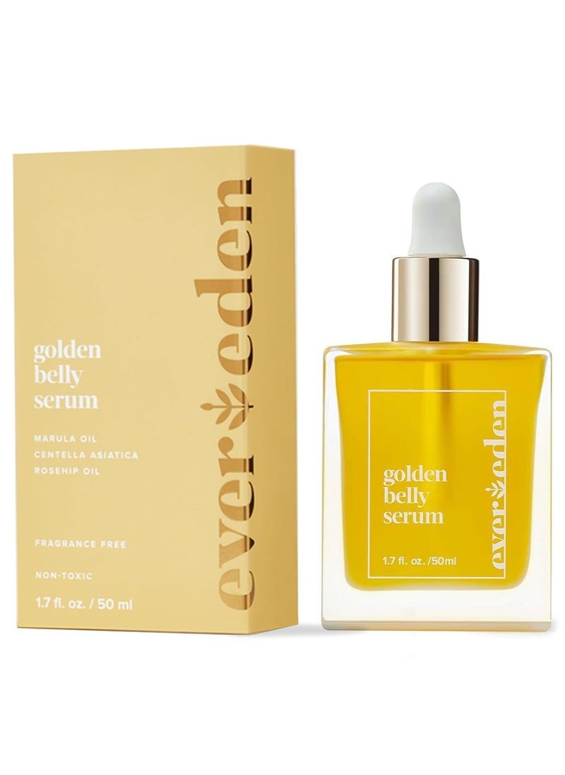 Evereden Evereden Golden Belly Serum, 1.7 fl oz. | Clean & Vegan Women's Belly Oil for Pregnancy and Postpartum | Clean Maternity Skincare | Non-Toxic Stretch Mark Oil 