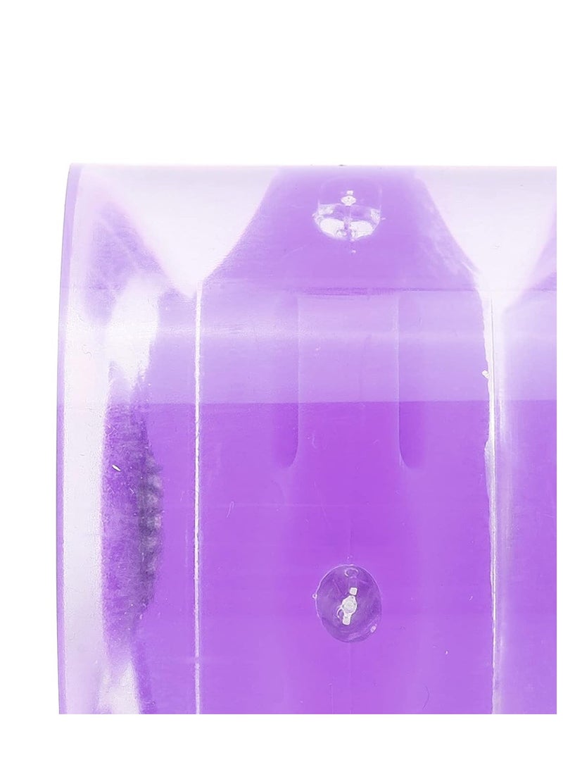 Generic 60x45MM 78A LED Light Skateboard Wheels With Bearings 4PCS With T-Tool, Purple  - Image 4