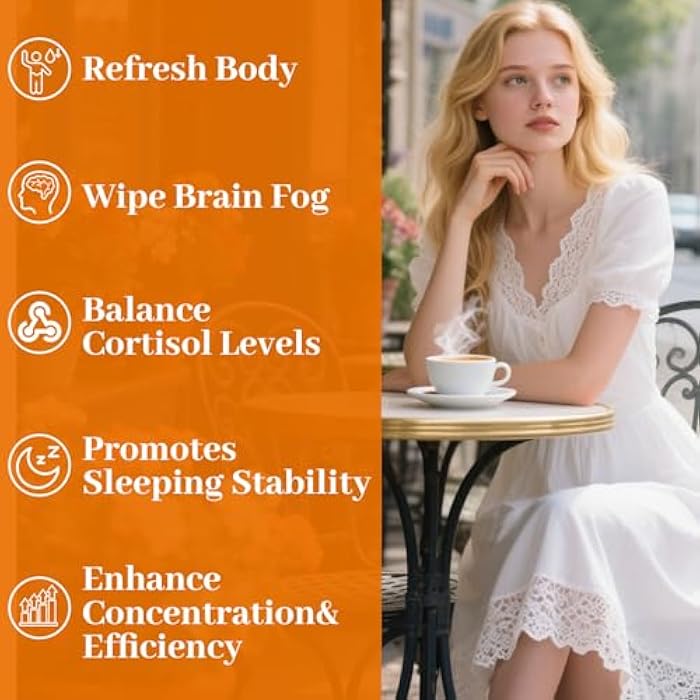 Rulinal Cortisol Drink Powder | Cortisol Supplements for Women | Ashwagandha, L-Theanine, Turmeric Root, Black Pepper Extract for Relax & Focus, Healthy Cortisol Levels, Mental Clarity, Vegan, 6.3oz - Image 4