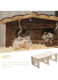 Baluue Baluue Wooden Hamster Habitat - Cozy Hideaway for Dwarf Hamsters, Mice & Gerbils - Perfect Small Pet Cage Decor and Chew Toy  - Image 4