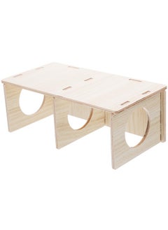 Baluue Baluue Wooden Hamster Habitat - Cozy Hideaway for Dwarf Hamsters, Mice & Gerbils - Perfect Small Pet Cage Decor and Chew Toy  - Image 1
