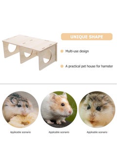 Baluue Baluue Wooden Hamster Habitat - Cozy Hideaway for Dwarf Hamsters, Mice & Gerbils - Perfect Small Pet Cage Decor and Chew Toy  - Image 5